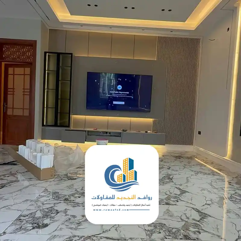 تركيب مكتبة تلفزيون جدة